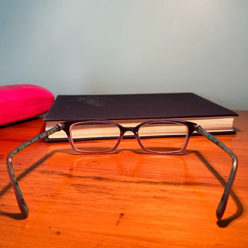 Colorful Fun Preppy Lilly Pulitzer Purple Eyeglasses “Fulton” Size 52-16-135